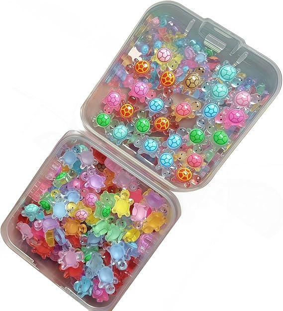 100pcs Mini Turtles,Tiny Turtle Mini Resin Animals,Resin Animals Turtle Figures,Diy Crafts Cute Desk Decor,Perfect Size,Natural Materials,Wide Application,Compact and Light in Weight,0.6*0.8cm