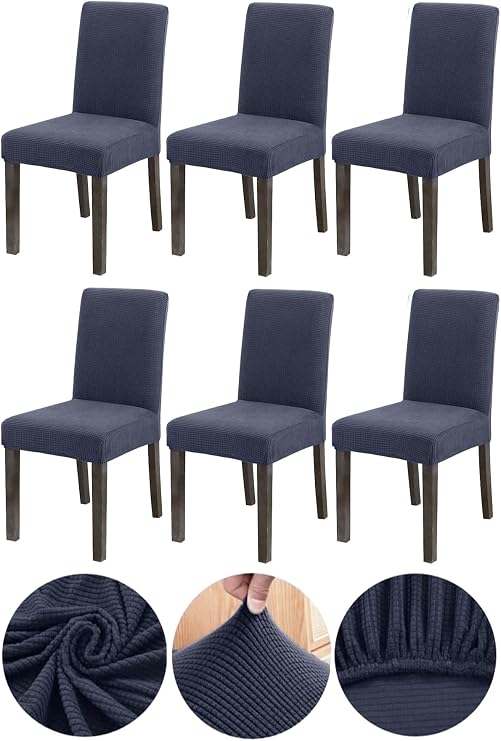 Yıkanabilir Bürümcük Esnek Sandalye Örtüsü 6lı