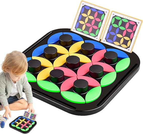 Intellectual Chessboard - Strategy Rotating Leaf Game, Strategy Chessboard | Vista Adult Interactive Chessboard, Intelligence Puzzle Rotary Leaf Chess Interactive Tabletop Strategy Game