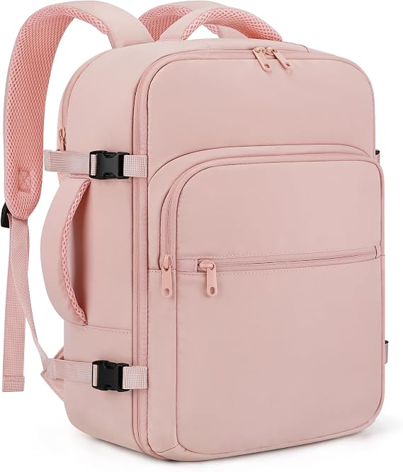 ETRONIK Ryanair Backpack, Bag Backpack Women Waterproof, Travel Backpack Cabin Carry-on Luggage Compatible Wizz Air, EasyJet, Cabin Suitcases Weekend Portable Inch, pink, Classic