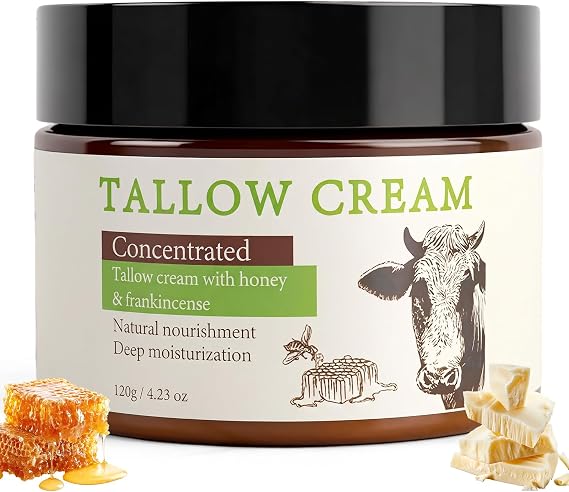 Beef Tallow Cream 120g,Cow Tallow,Beef Tallow Face Cream