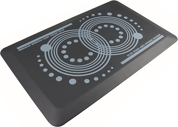 Floortex AFS-TEX 2000 Grey Active Anti-Fatigue Standing Desk Mat - 50 x 80cm, Stone Grey