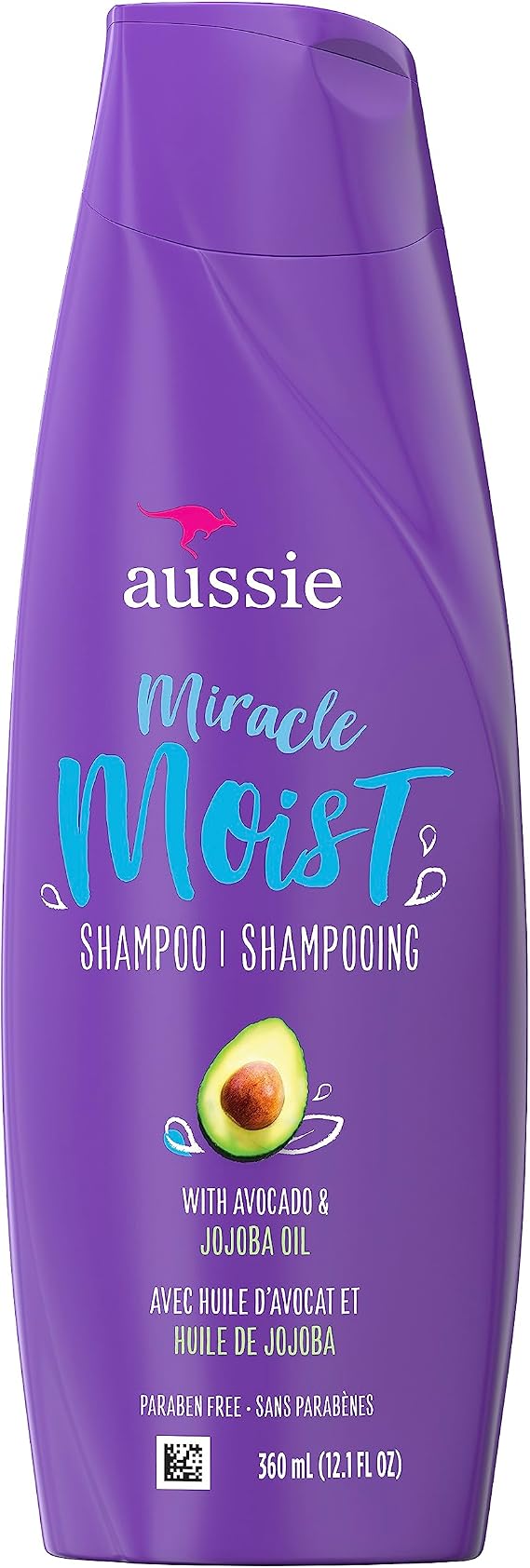 Aussie Aussie miracle moist shampoo with avocado and jojoba oil, 12.1 ounce