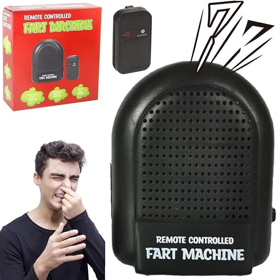 Fart Machine with Remote, Electronic Remote Controlled Fart Machine, Prank Farting Noise Sounds Maker, Funny Valentines Birthday Gifts for Women Men.