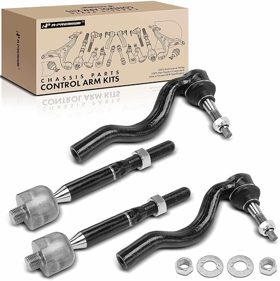 A-Premium 4個セット、フロントインナーアウタータイロッドエンドキット、ジープグランドチェロキー2016-2022、グランドチェロキーWK 2022-2022&ダッジデュランゴ2016-2022に対応