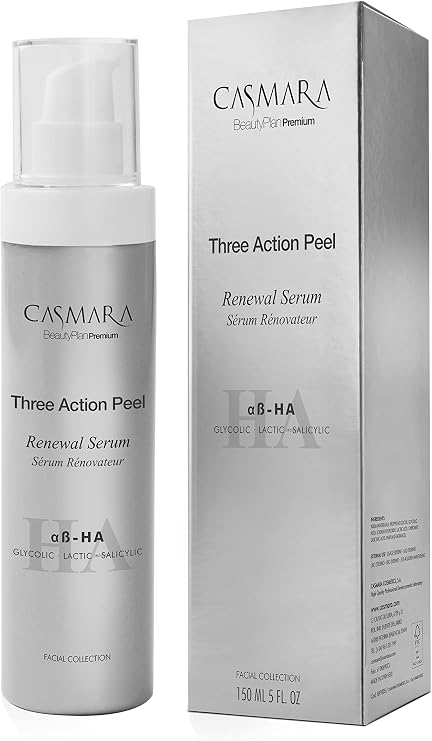 Casmara Triple Action Peeling Serum - Exfoliates, Brightens, Smoothes Wrinkles & Fine Lines, Moisturizes, Minimizes Pores - Face Serum - DermoPro