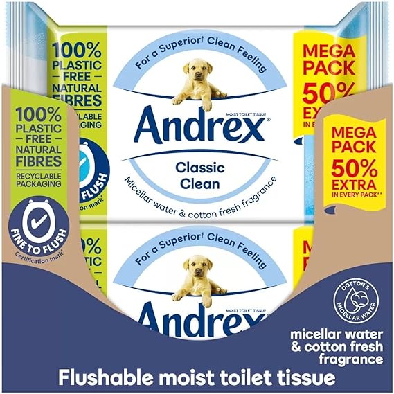 Andrex Classic Clean Washlets (10)