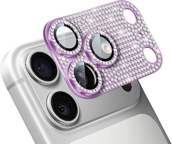 Compatible for iPhone 17 Pro Camera Lens Protector Glitter