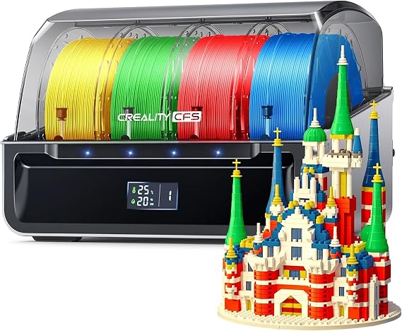 Creality 公式CFSマルチカラー3Dプリンター自動フィラメントシステム、防湿フィラメントストレージ、16色印刷用の4つの並列デバイスをサポート、K2 Plus3Dプリンター用