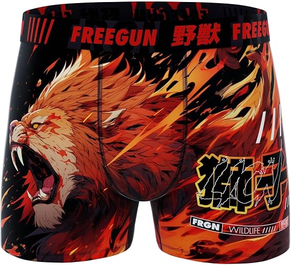 FREEGUN Boxer Man Microfibre Lion