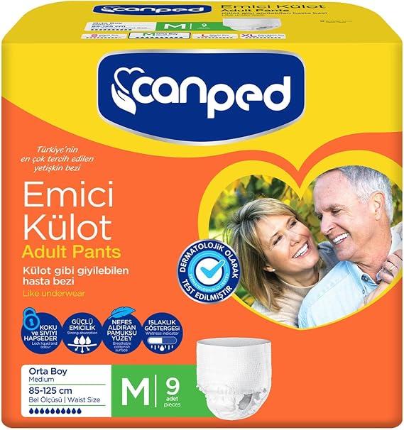 Canped Emici Külot Adult Pants Medium 9 Adet
