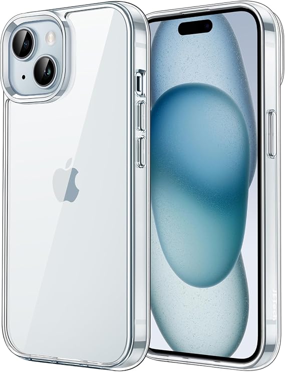 JETech Case for iPhone 15 Plus, Anti-Yellowing, Clear