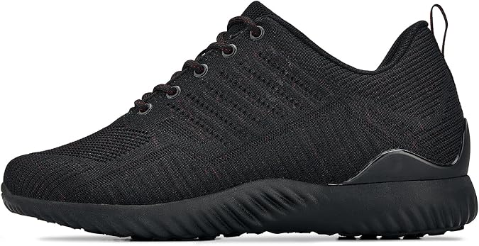 CALTO Men's Invisible Height Increasing Elevator Shoes - Ultra Lightweight Sporty Sneakers - 2.6 Inches Taller