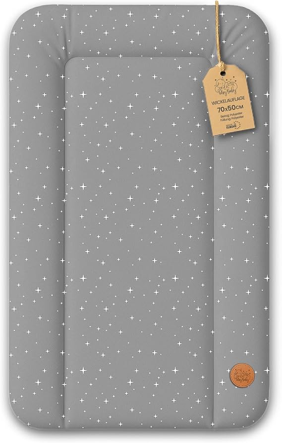 Changing pad wipeable and Waterproof 70x50 cm - Changing mat to Place on Changing Table, Changing top, Changing Dresser, or Washing Machine, Changing mat 70 x 50 Galaxy B
