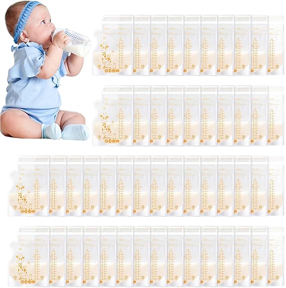 Vinabo Breast Milk Storage Bags, 50 PCS Milk Storage Bags