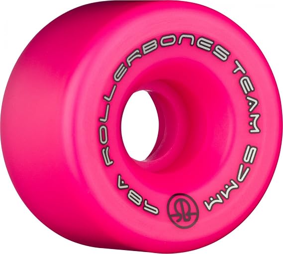 Rollerbones チームロゴ 98A レクリエーションローラースケートホイール 8個セット