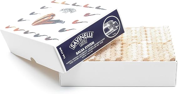 1 Box of Savinelli 9mm Balsa Wood Pipe Filters - Total 200 Filters