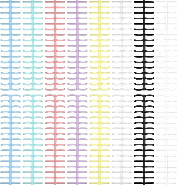 16PCS A4 Colorful Plastic Binding Combs - Shimmeroo 30 Ring Binding Coil