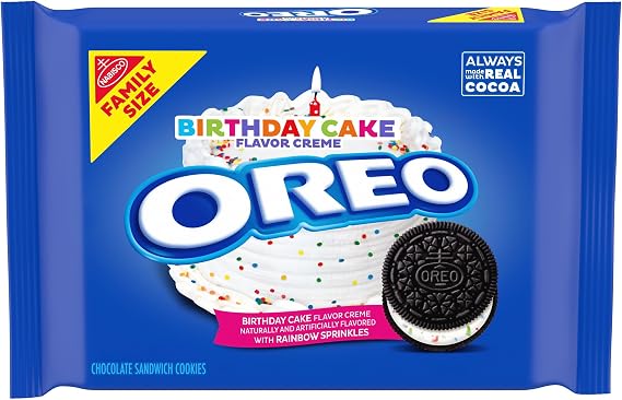 Oreo Cookies Birthday Cake Family Size 482g