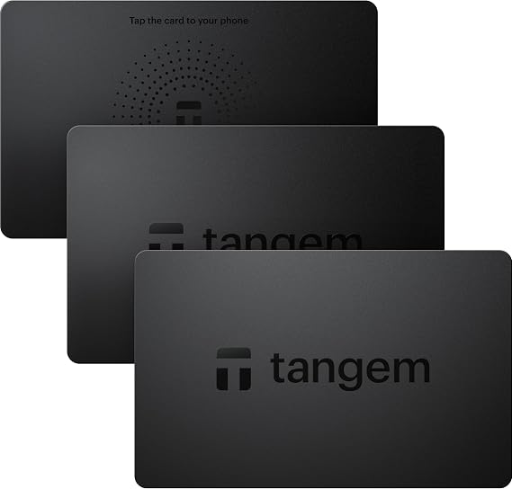 Tangem Wallets Set of 3 - Securely Manage Crypto Assets such as Bitcoin