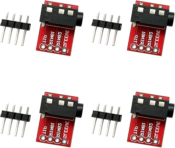 3.5mm TRRS Interfaces Plugs Module Headphones Video Music Plugs for Signals Control for Systems Projects Video Interfaces