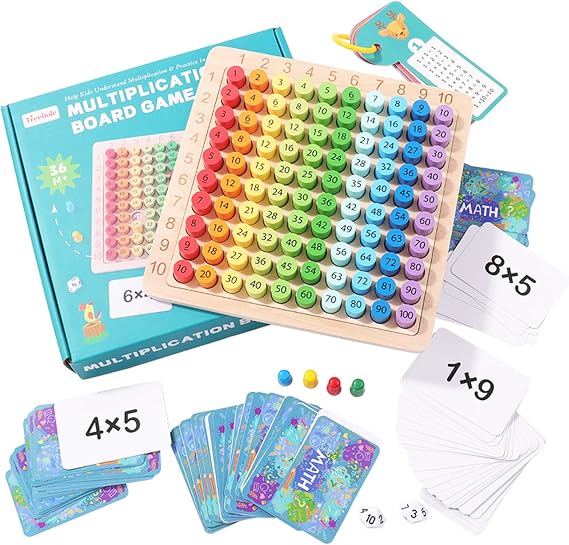 Game Multiplication Tables for Kids Multiplication Table for Montessori Counting Toy for Over 3 Years Kids