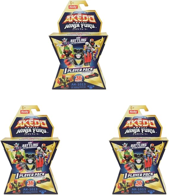 AKEDO S7 S8 NINJA FURY Ninja Fury Battle Figure Battle Toy Set of 3