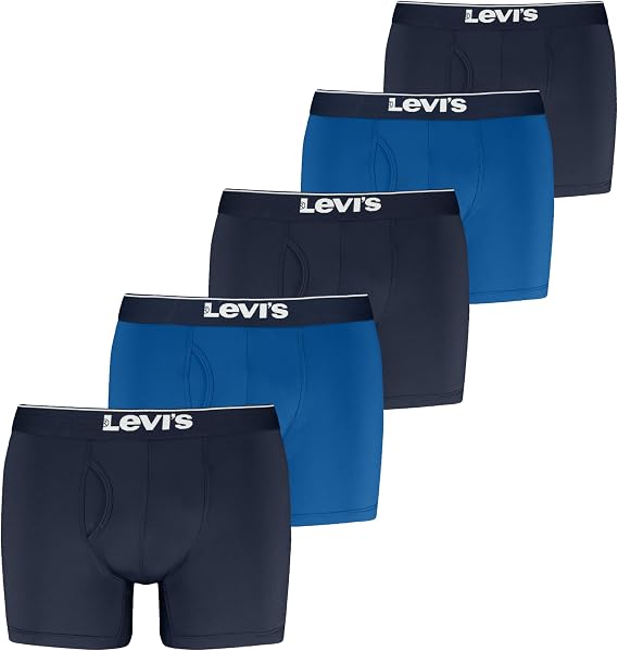 Levi's Men's 5-pack Microfiber Boxer Brief, Moisture Wicking, Ultra Soft Feel, Tag-free Boxer Briefs (pack of 5)
