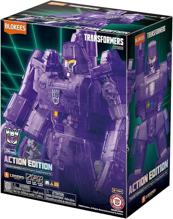 BLOKEES Transformers Action Edition G1 Megatron Energy Explosion Version Action Character. Collectible None Transforming Model Kit Gift Assembling Toy for Adults and for Kids.