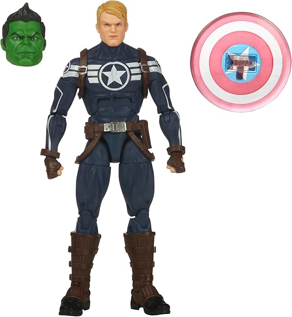 Hasbro Marvel Legends Series Marvel Comics Commander Rogers 6 Inch 15 cm Collectible Action Figure, Suitable for Ages 4 and Up F3685 Genuine Product