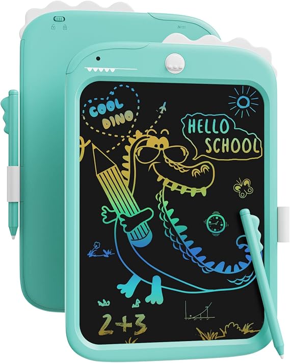 LCD Writing Tablet,10 inch Doodle Board Drawing Pad Tablet with Lock Function, Erasable, Portable, Educational Learning Unicorn Toy Gifts for 3 4 5 6 7 8 9 Years Old Girls Toddlers (Blue)