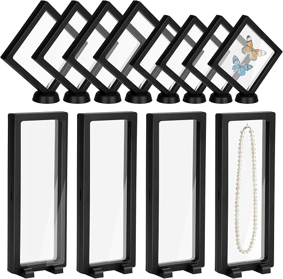 12pcs 3D Floating Display Case, Coin Display Case