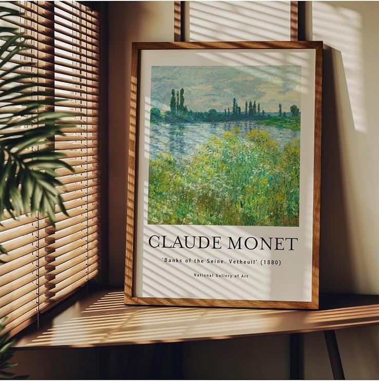 Fark Tanıtım Monet Çerçevesiz Poster, Modern Dekoratif Çerçevesiz Poster, Tablo, Monet-7, 30 x 40