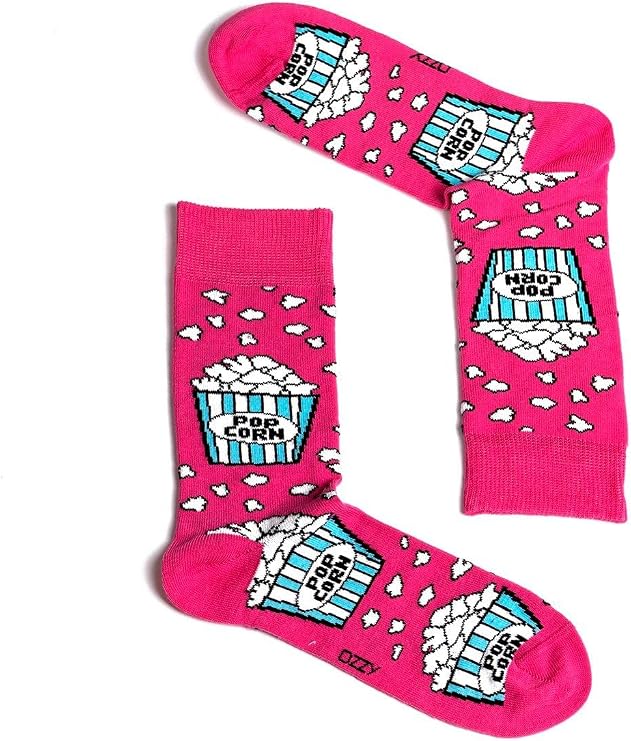 Pop Corn Desenli Çorap