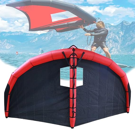 Inflatable Hydrofoil Board,Portable Windsurfing Inflatable Wing,Handheld Surf Sail,Inflatable Wing with Window,Surfing Gear,6㎡