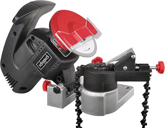 Scheppach KS1200 zincir bileyici (200 W, taşlama diski Ø 100 mm, delik çapı 10 mm, büyük kıvılcım koruması, kompakt yapı, sağlam gövde, kolay taşınabilir)