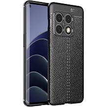 Microcase OnePlus Ace Pro 5G / OnePlus 10T Leather Serisi Deri Efekt Silikon Kılıf - Siyah AL3337