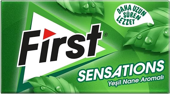 First Sensations Yeşil Nane Aromalı Şekersiz Sakız 27g