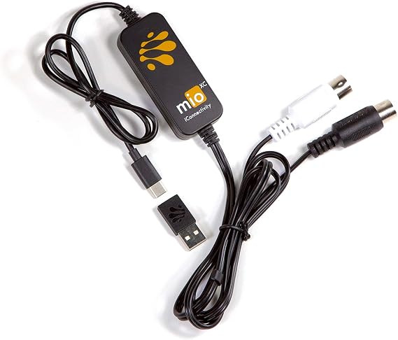 iConnectivity mioXC MIDI Interface (USB Type-C and USB Type-A Merger 16 Channels MIDI Interface Compatible with Mac PC iOS and Android 32-bit ARM Cortex Processor Low Latency)