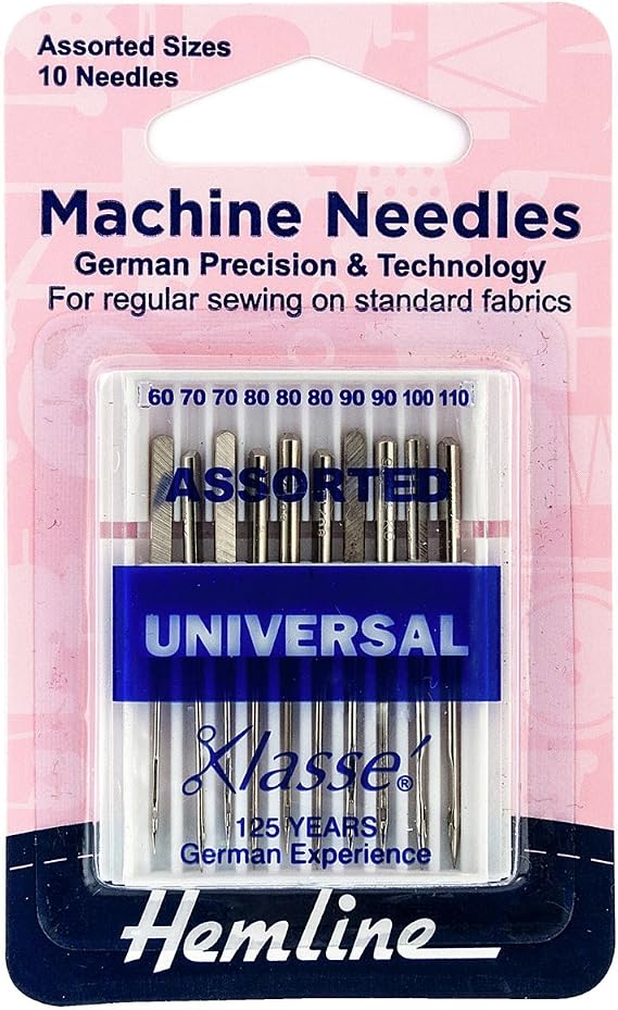 Hemline Assorted Machine Needles 10 Pack