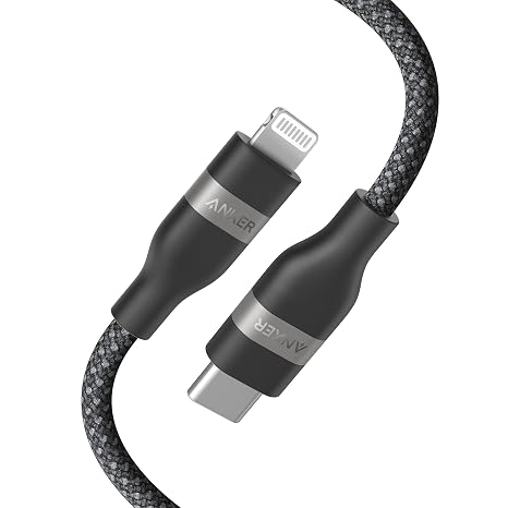 Anker USB C to Lightning Cable, MFi Certified, Fast Charge, 3ft