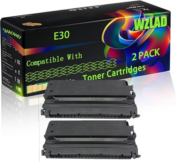 E30 Compatible for Canon Toner Cartridges with Chip PC 785 PC 790 PC 790 Series PC 795 PC 850 PC 860 PC 870 PC 880 PC Printers (2-Pack Black)