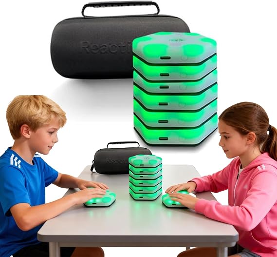 Reaction Training Light Pod with APP Control, 29 Modes, 0.01S Accuracy, Data Feedback, 270° View for Hand-Eye Coordination Training