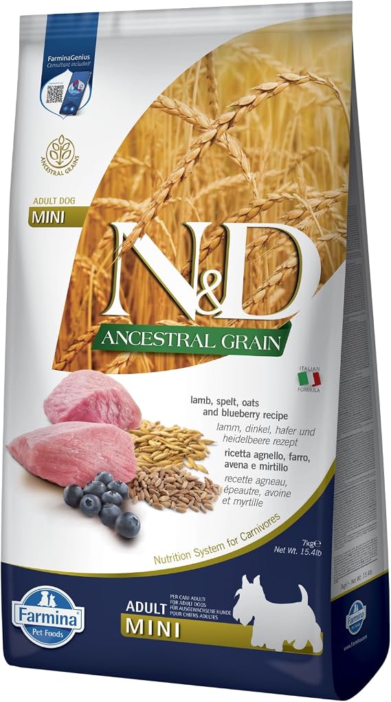 N&D Düşük Tahıllı Kuzulu Küçük Irk Yetişkin Köpek Maması - 7 kg
