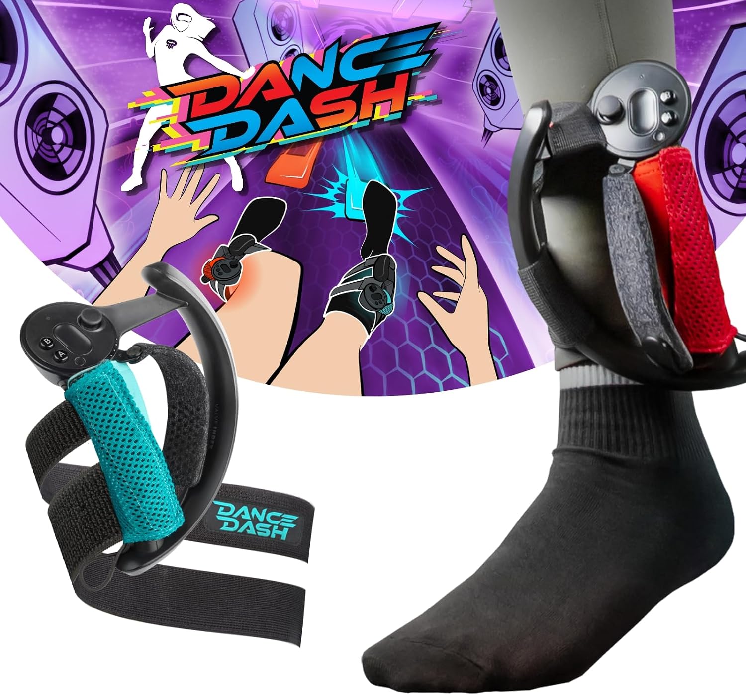 Rebuff Reality Trackstraps  Dance Dash Steam Game Key, VR Dancing Game, Meta Quest Game Valve Index Trackstraps  Dance Dash Game Key