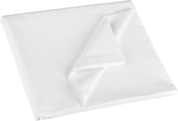 Zollner Top sheet, Bed 90, 180x290 cm, Cotton, White, Other Sizes