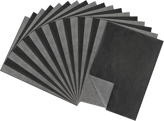 ARTME Transfer Paper A4, 50 Sheets Graphite Carbon Transfer Not Erasable