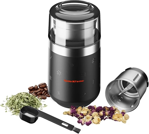 Spider Farmer Electric Coffee Grinder & Spice Mill 70g Capacity