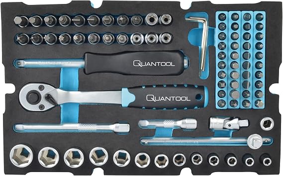 Mannesmann Quantool Q25002 85-Piece Socket Set - Fits L-Boxx Mini