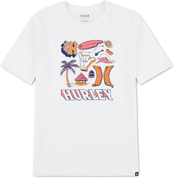 Hurley 89209 Boys Short Sleeve Graphic T-Shirt
